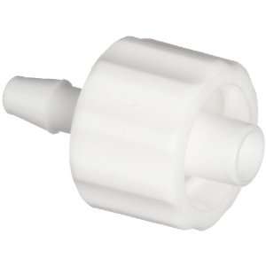  Plastics MTLL220 1 White Nylon Tube Fitting, Male Luer with Integral 