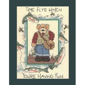   Cross Stitch Kit   Fisherbear   Mat Included Arts, Crafts & Sewing