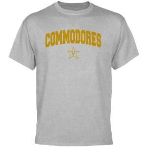  Vanderbilt Commodores Ash Mascot Arch T shirt 