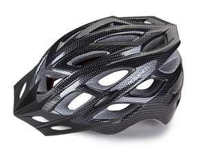   Sport Bike Cycling In mold CARBON BLACK Helmet w/ LED sz L M89  