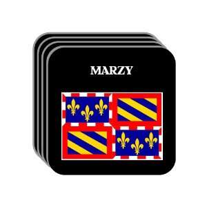  Bourgogne (Burgundy)   MARZY Set of 4 Mini Mousepad 