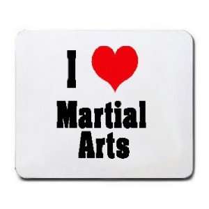 I Love/Heart Martial Arts Mousepad