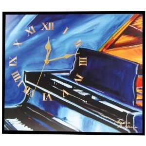  Westland Giftware Marcia Baldwin MDF Wood Piano Wall Clock 