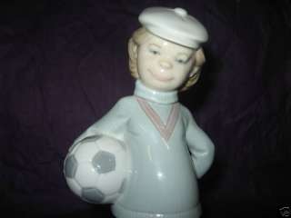 Mint *RARE* Lladro Soccer Player Puppet 4967 $400 VALUE Free US 