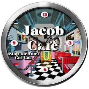  JACOB 14 Inch Cafe Metal Clock Quartz Movement Kitchen 