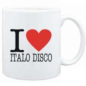  Mug White  I LOVE Italo Disco  Music