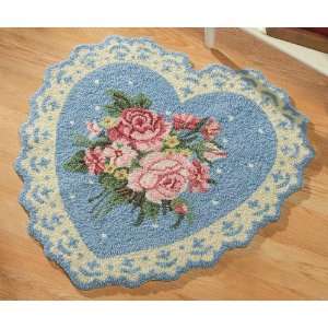  Victorian Heart Small Area Rug By Collections Etc