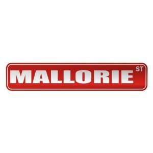   MALLORIE ST  STREET SIGN NAME