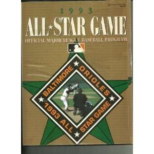  1993 All Star Game Program (Major League Baseball 