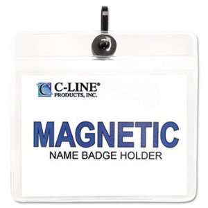  C Line 92943   Magnetic Name Badge Holder Kit, Horizontal 