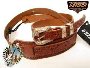 Gretsch Vintage Style Leather Guitar Strap for 6120  