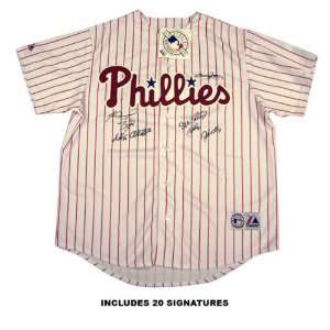 Phillies 20 Signature Jersey   2008 Champs Sports 