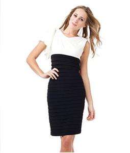 NWT Adrianna Papell Colorblock Banded Cocktail Dress 8  