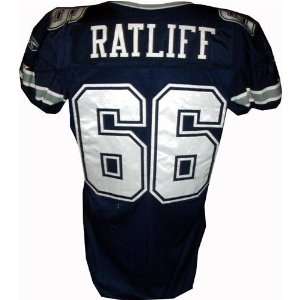  Jay Ratliff #66 Cowboys Game Issued Navy Jersey (Tagged 