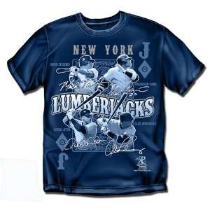   New York Yankees MLB Lumberjacks Mens Tee (Navy) 