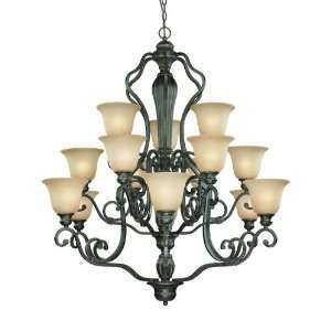 Old Burlington Collection 15 Light 46 English Tofee Chandelier with 