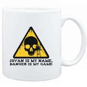  Mug White  Jovan is my name, danger is my game  Male 
