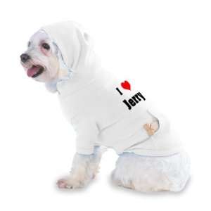  I Love/Heart Jerry Hooded T Shirt for Dog or Cat LARGE 