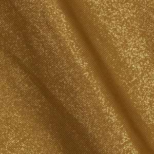   Wide Stretch Glamour Metallic Jersey Knit Dark Gold Fabric By The Yard