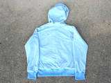 North Face Blue Fleece Hoodie Zip Up Shirt Top Jacket Girls Medium 