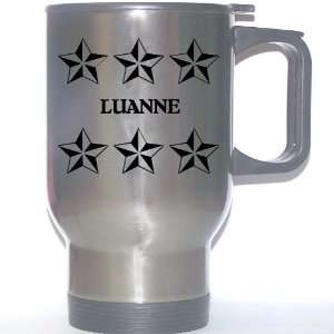  Personal Name Gift   LUANNE Stainless Steel Mug (black 