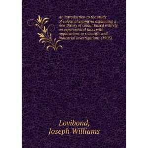   investigations, (9781275035355) Joseph Williams Lovibond Books