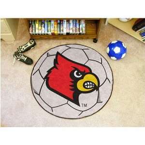 Louisville Cardinals NCAA Soccer Ball Round Floor Mat (29)  