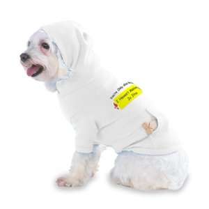   Jitsu Hooded (Hoody) T Shirt with pocket for your Dog or Cat XS White