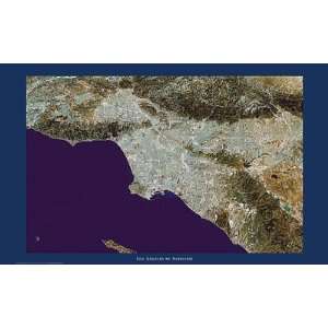  SATELLITE PICTURE LOS ANGELES POSTER 24 X 36 ST3177