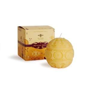  Long lasting Sculpted 100% Pure Beeswax Candle, 4 inch 