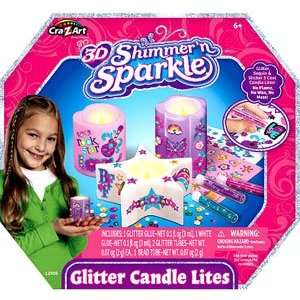  Cra Z Art 3D Shimmer n Sparkle Glitter Candle Craft Set 