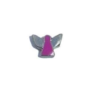  Pink Angel Floating Charm for Heart Lockets Jewelry