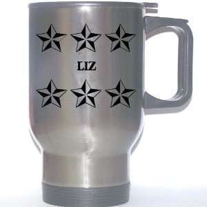   Name Gift   LIZ Stainless Steel Mug (black design) 