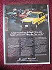 1979 Renault Le Car ad, The Larsons, Four Le Car Family  