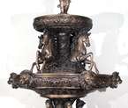 Outdoor Cast Bronze Cupid with Horses Water Fountain  