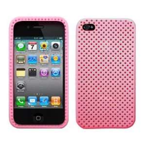  Light Pink Mesh Silicone Case / Skin / Cover for Apple 