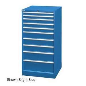 Lista 28 1/4W Cabinet, 10 Drawer, 161 Compart   Classic Blue, Keyed 
