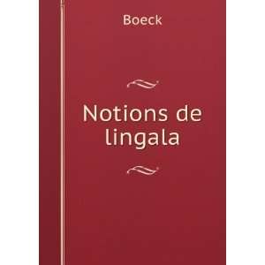  Notions de lingala Boeck Books