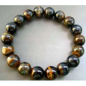  Tiger Eye Gem Beads Tibet Buddhist Prayer Bracelet Mala 