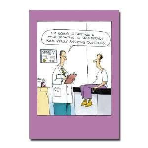  Annoying   Humorous Cartoon Get Well Greeting Card Office 