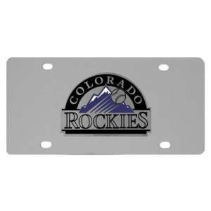  MLB Logo License Plate   Colorado Rockies 
