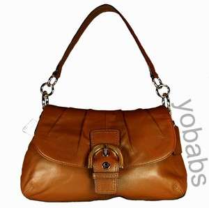 Coach F17217 17217 Soho Pleated Chestnut Leather Purse Bag Handbag NWT 