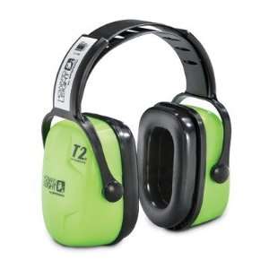 Leight Hi Viz Green Plastic Thunder T2HV Headband Style Earmuff (NRR 
