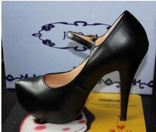 Fashion Black Beige Women Shoes Platform High Heels Boots Pump Shoes 