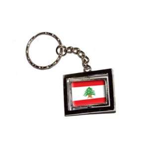  Lebanon Country Flag   New Keychain Ring Automotive