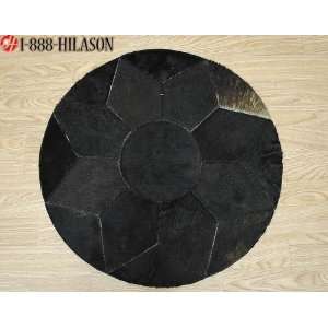  Hair On Leather Patchwork 25in. Cowhide Skin Rug Carpet 