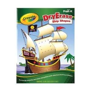  Crayola Dry Erase Learning Activity Workbook Ship Shapes 