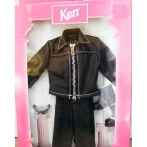   Barbie_ Ken Black Leather Outfit Clothes 1997 Asst.18099 Toys & Games