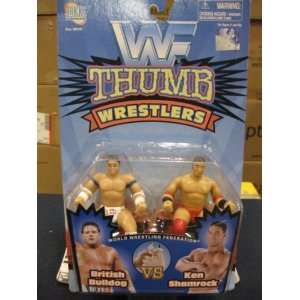   Wrestlers Brittish Bulldog/Ken Shamrock By Jakks 1997 Toys & Games