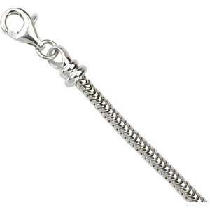  Sterling Silver 08.50 INCH Kera Snake Bracelet Jewelry